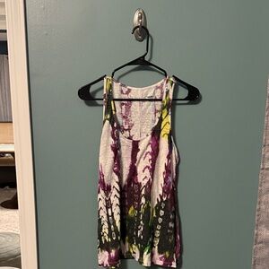 Mossimo Supply Co. Purple and Yellow Tank Top